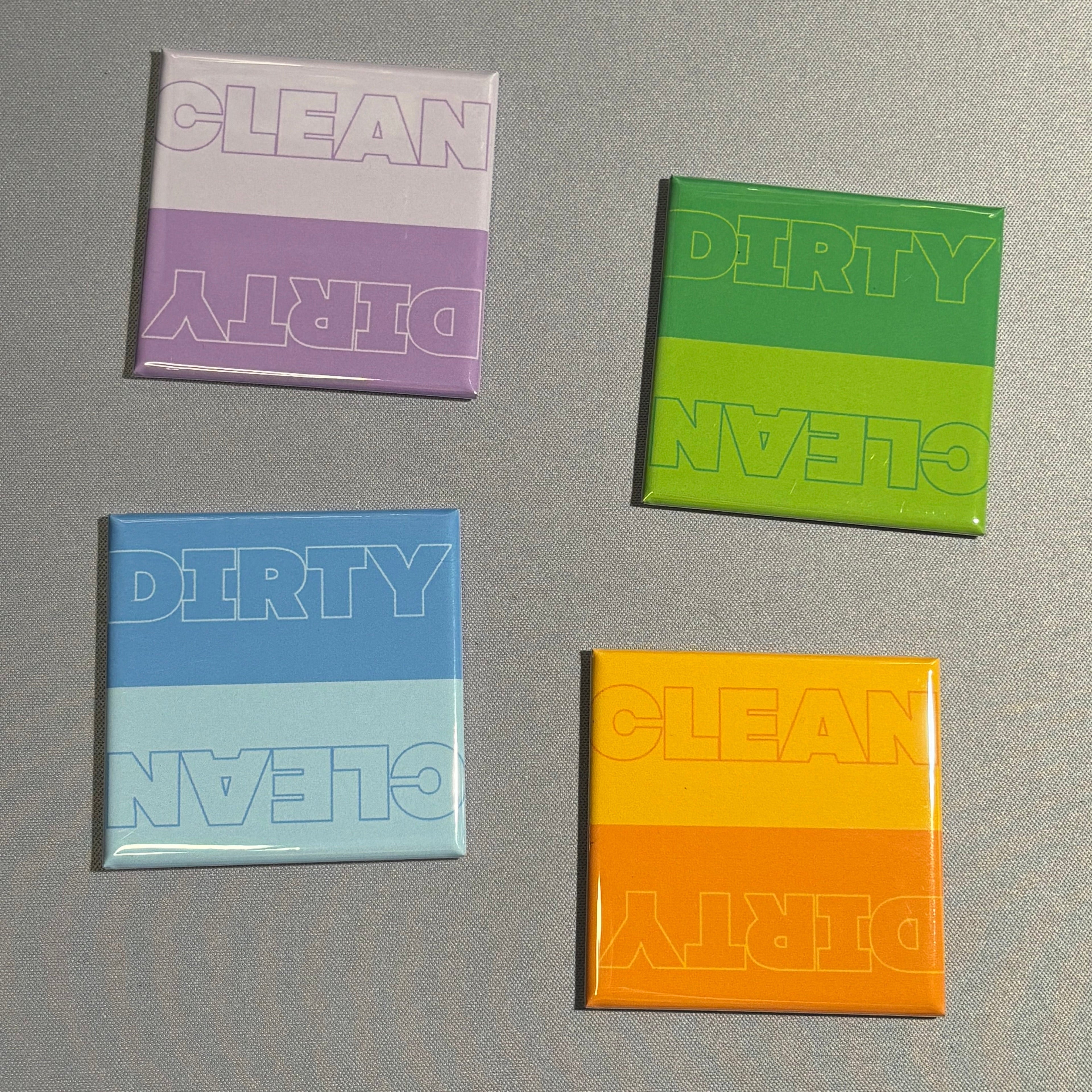 Dishwasher Magnets by Millie (Clean or Dirty)