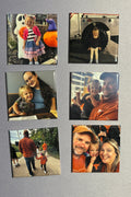 Six square magnets with custom photos