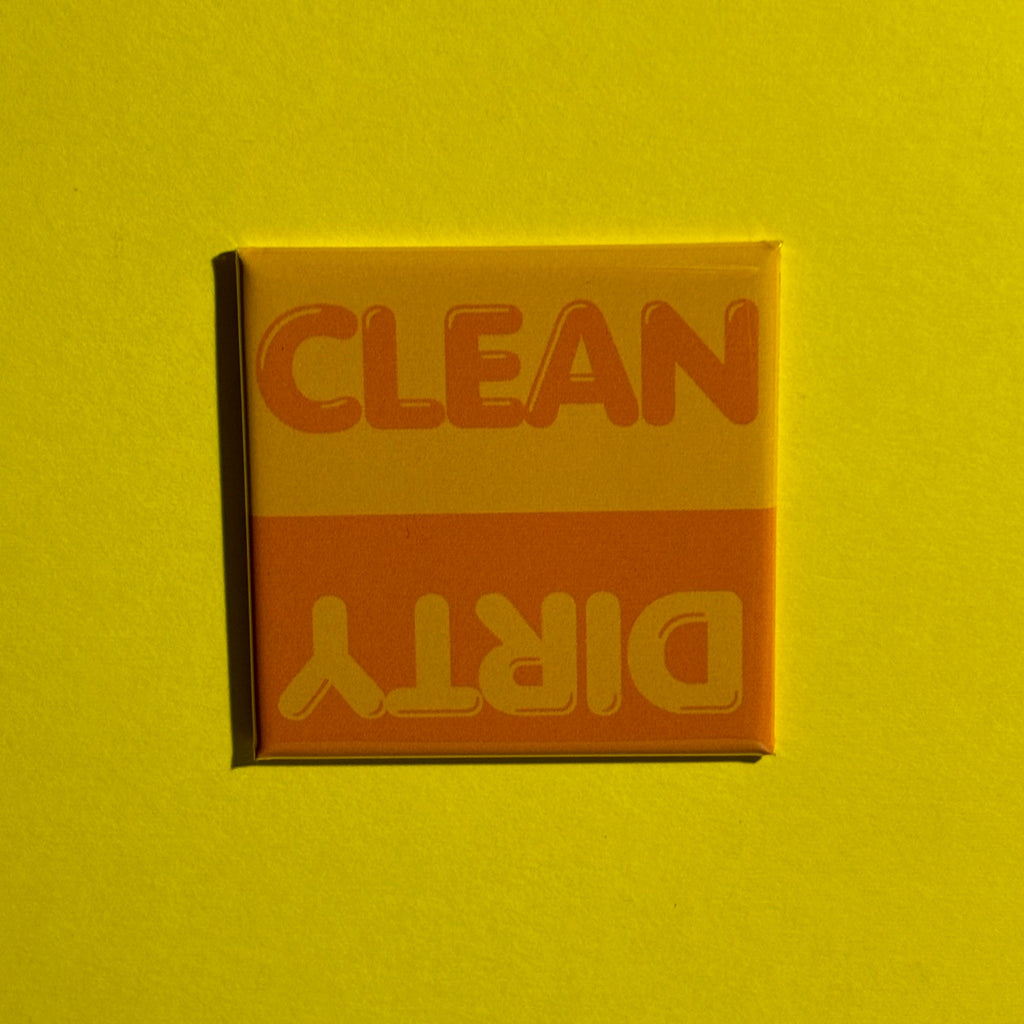 Orange Dishwasher - Clean or Dirty