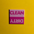 Pink Dishwasher Magnet - Clean or Dirty